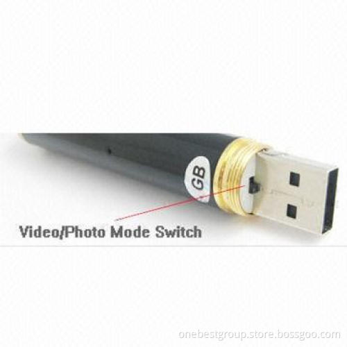 Portable DVR in Pen Design, Supports Clear Photo Taking + Compact Smooth Video Recording USB2.0 Plug